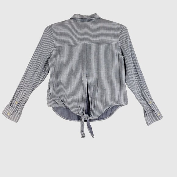 Madewell Striped Button-Up Shirt Top Collared Womens M - Picture 2 of 9